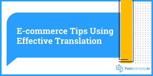E-commerce Translation Service