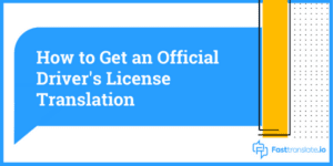Driver's License Translation