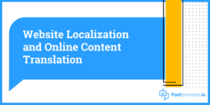 Website localization and Online Content Translation