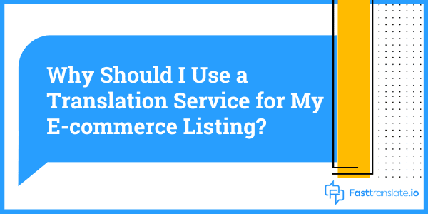 E-commerce Description Translation
