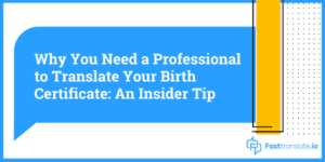 birth cert translation