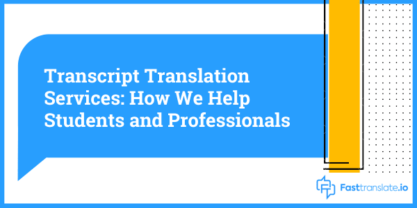 Transcript Translation