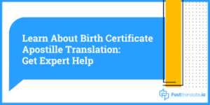 apostille for a birth certificate