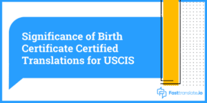 Certified Translations for USCIS