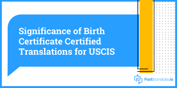Certified Translations for USCIS