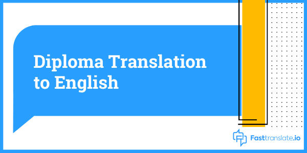 Diploma Translation Services